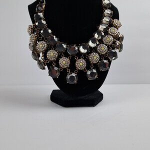 Vintage Zara Rhinestone Statement Necklace